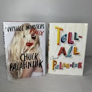 Invisible Monsters Remix Tell-All Chuck Palahniuk Thriller Fiction Lot Hardcover